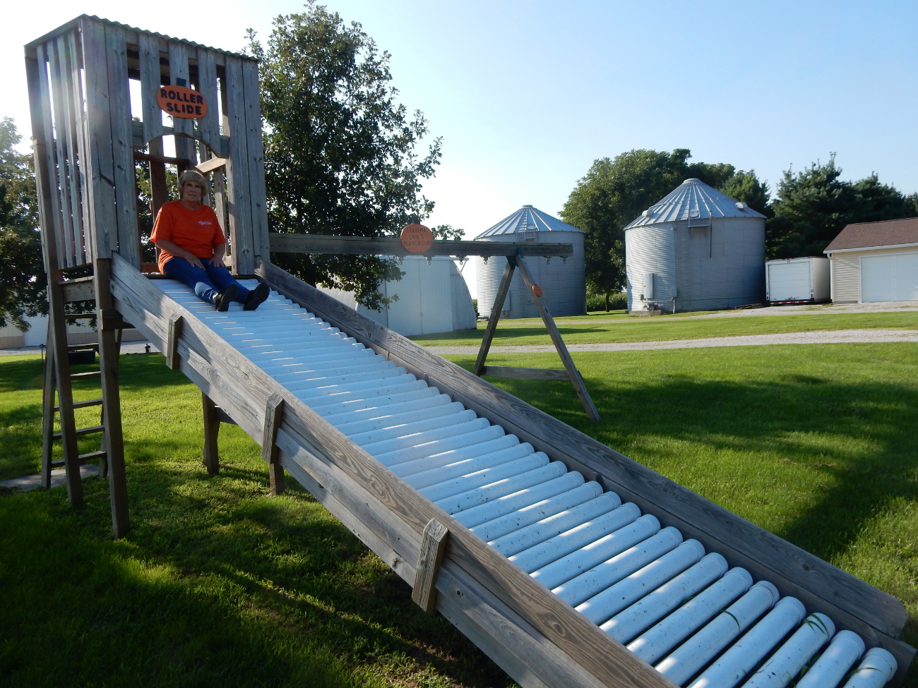 gail on slide