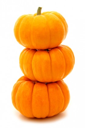 stacked pumpkins